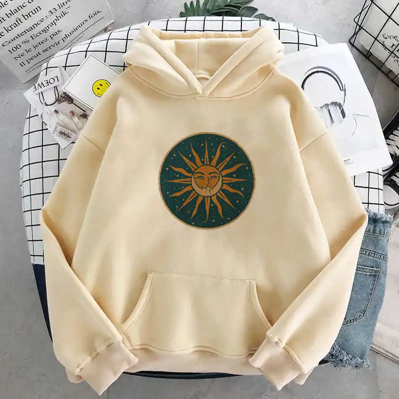 

moonlight hoodie hooded vintage winter women harajuku oversize loose ladies streetwear hoodies