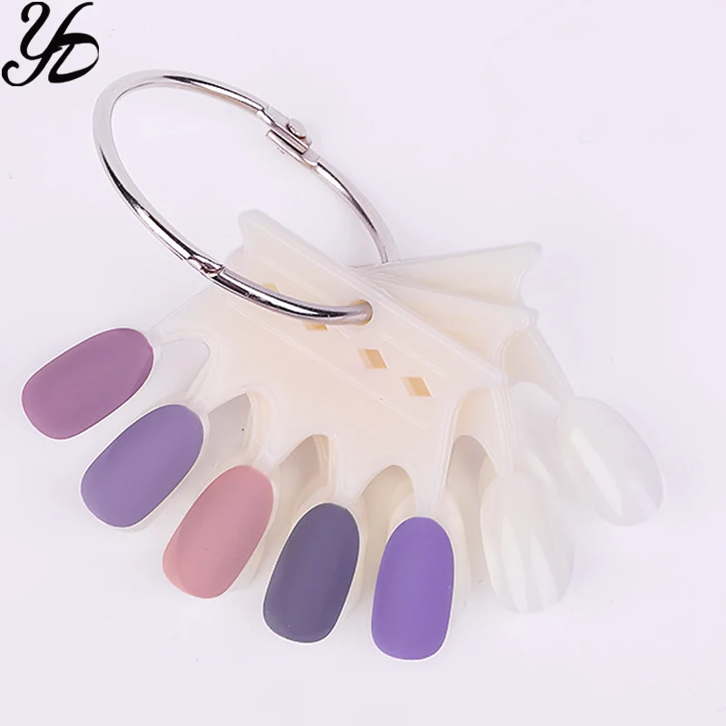 50 шт. прозрачные/натуральные накладные ногти УФ-Гель-лак цветной дисплей