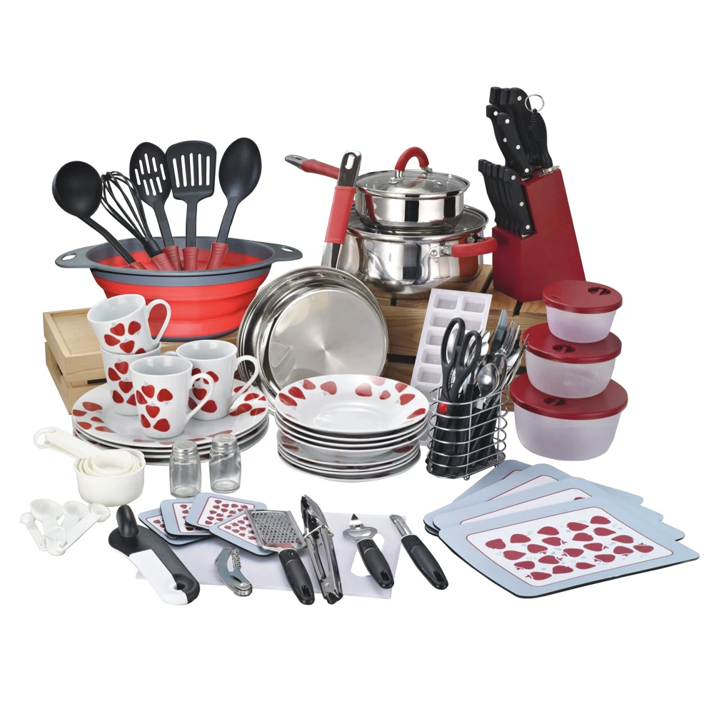 Набор кухонных Горшков и сковородок из нержавеющей стали нейлона 90 шт.|Наборы