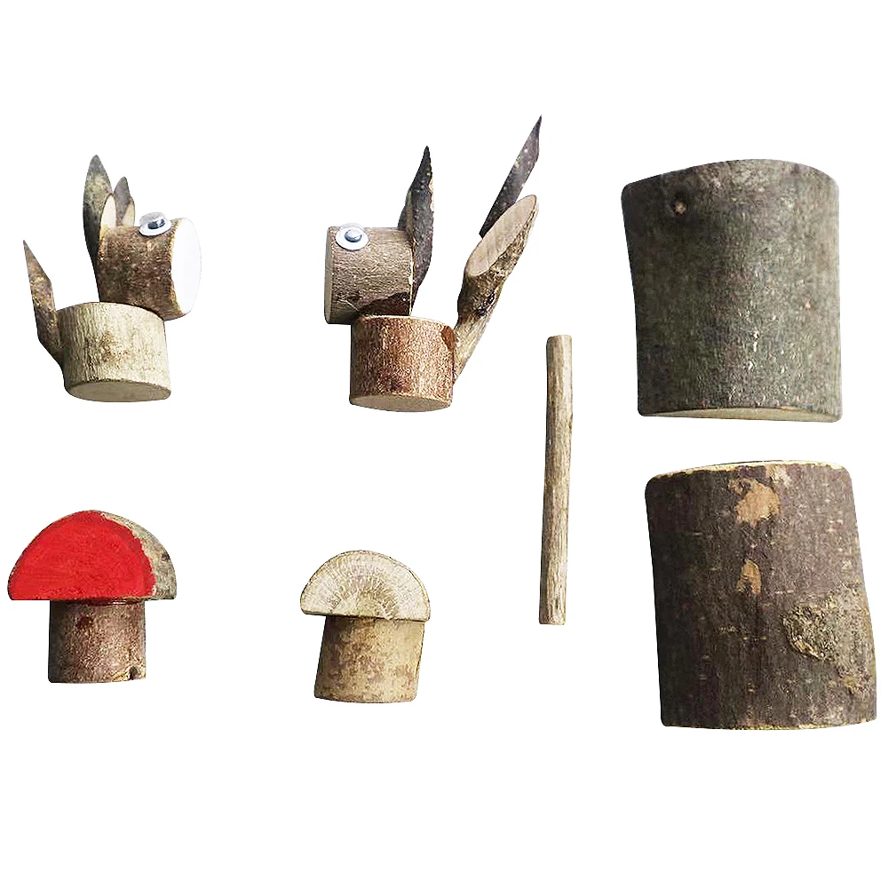 

3d Wooden Puzzle Toys For Children Handmade DIY Wood Squirrel Puzzle Crafts Materials Set Unfinished Wood Decoration Supplies