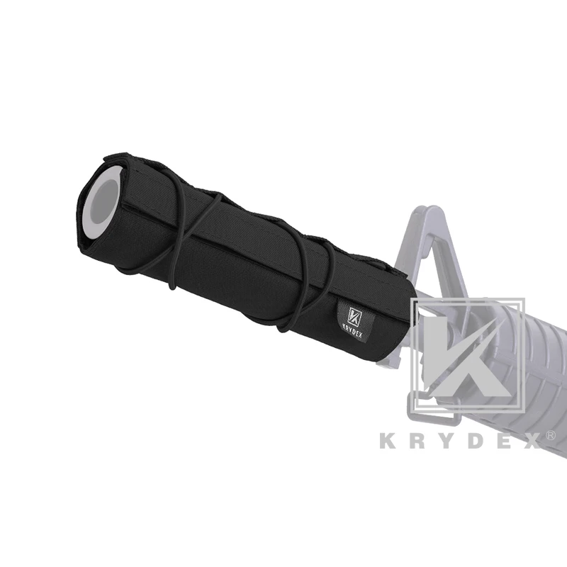 Тактический глушитель KRYDEX 18 см защитный чехол для Surefire FA762K супрессор стрельбы