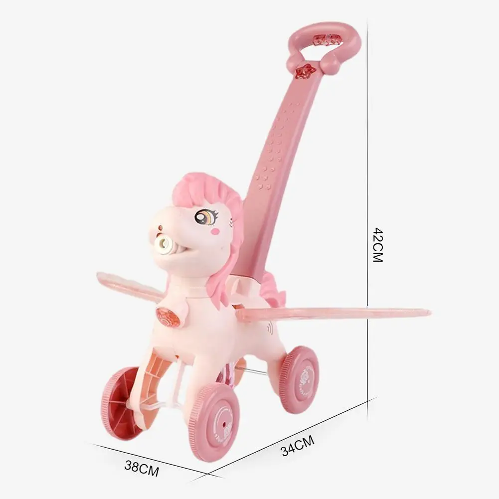 

Hand Push Bubble Car Bubble Blowing Push Toy Outdoor Electric Bubble Machine Gift Toy For Children Kids Toy