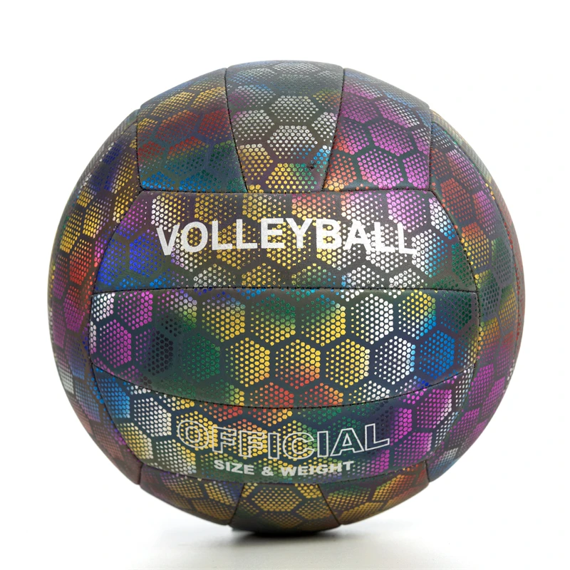 

Reflective Volleyball Ball Official Size 5 Light Soft Suitable For Play Games Team Sports Training Outdoor Beach Playground