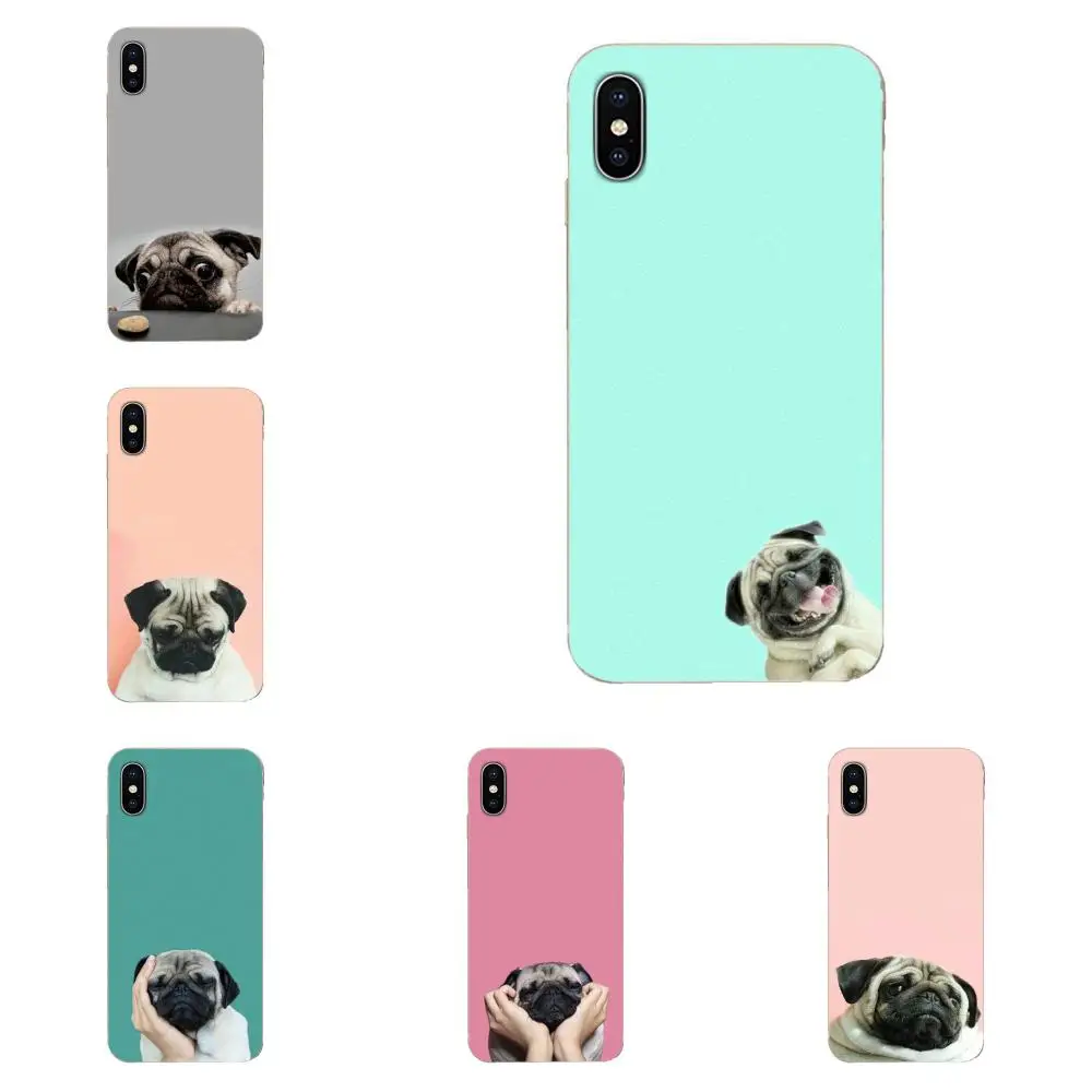 Аксессуары для телефонов с брокколи чехол милым животным Мопсом собакой Apple iPhone 4