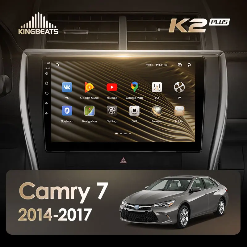 KingBeats штатное головное устройство For Toyota Camry 7 XV 50 55 2014 2017 GPS автомагнитола на