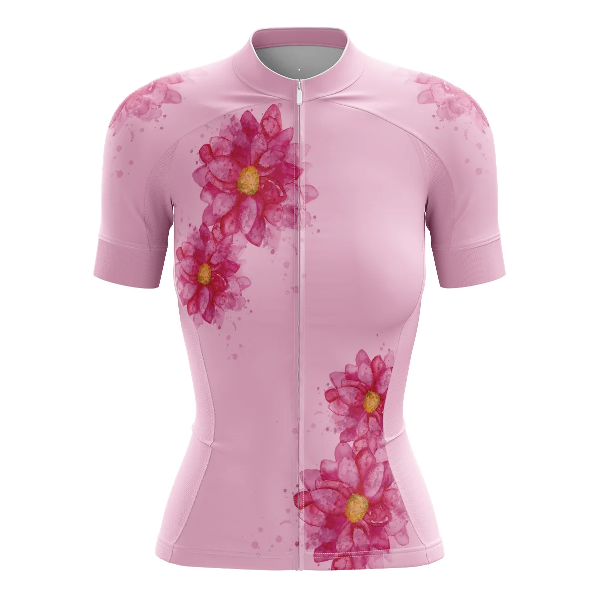 

Skull Bicyclie Jersey Graceful Women's Short Sleeve Cycling Clothing Beautiful Flower Butterfly Ciclismo Shirt