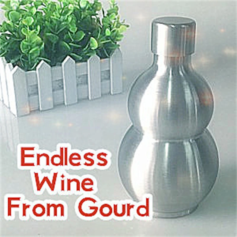 

Magic Tricks Endless Wine From Gourd- Lota Bottle Aluminum Close Up Props