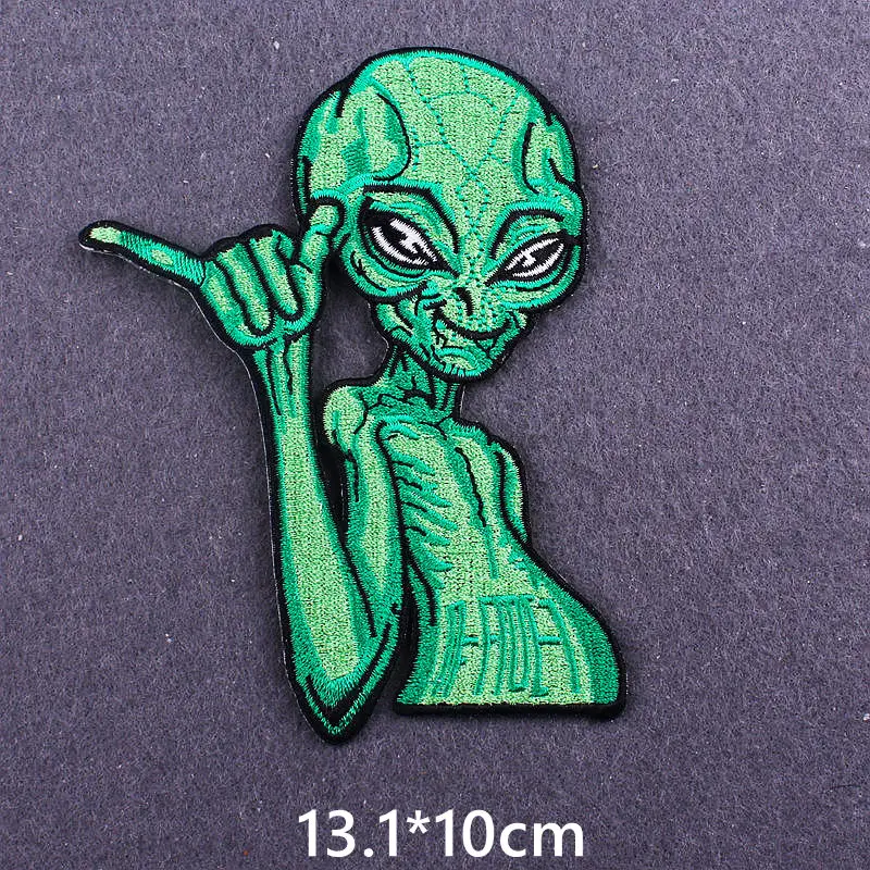 Космические пришельцы патч НЛО значки нашивки на куртке Одежда DIY мультфильм