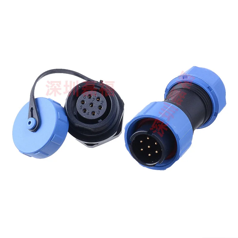 WEIPU SP1710 + SP1712 IP68 Водонепроницаемый авиационным соединителем с разъемом папа