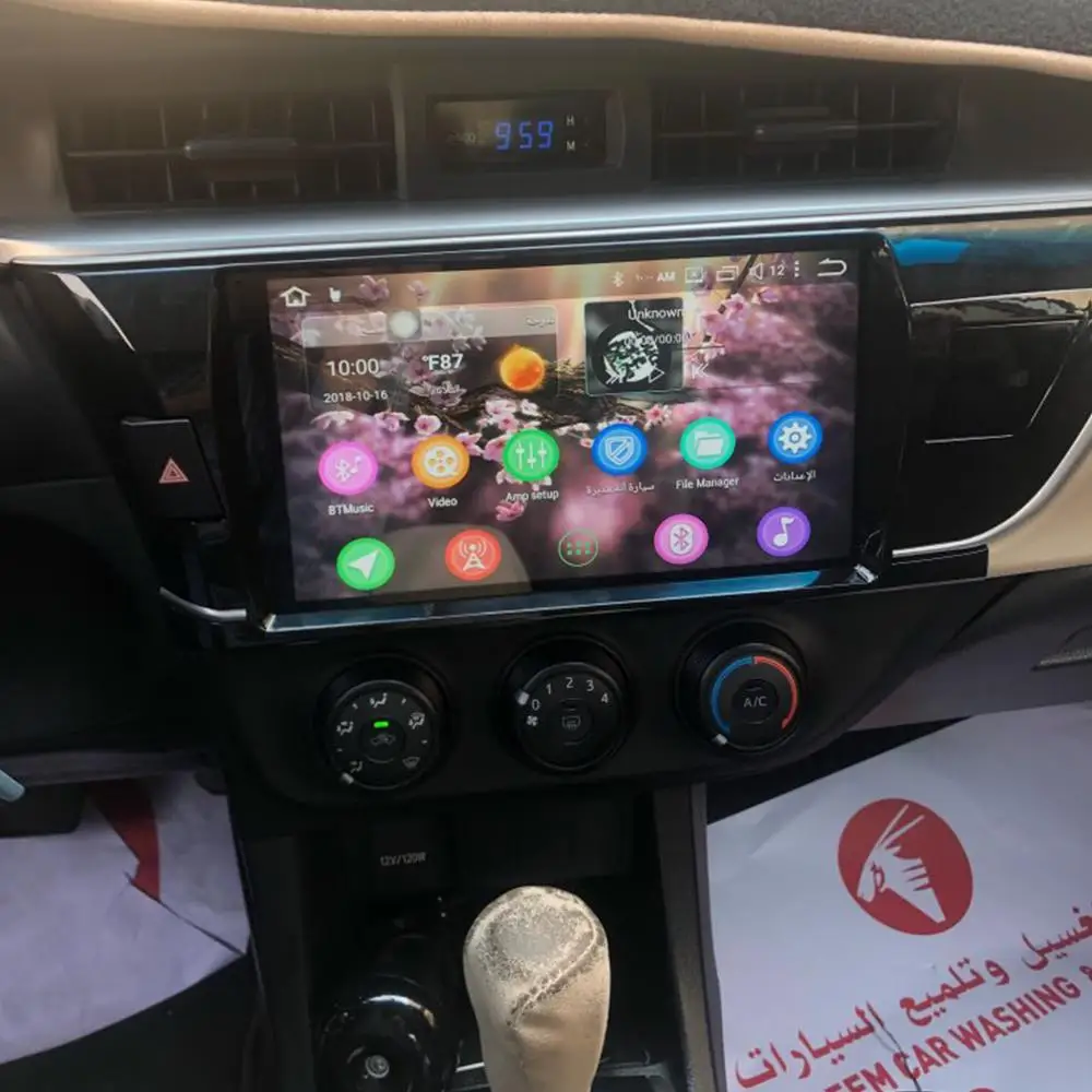 JOYING 10,1 ''экран стерео Мультимедийный плеер gps навигатор 4 Гб ОЗУ 64 Гб ПЗУ магнитофон для Toyota Corolla