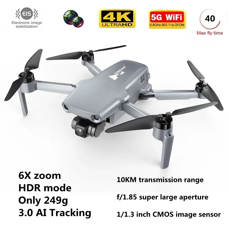 

249g GPS Drone 4K HD Camera 3D Obstacle Sensing 5G WiFi FPV 10KM RC Quadcopter RTF 3-Axis Anti-Shake Gimbal Outdoor Airplane