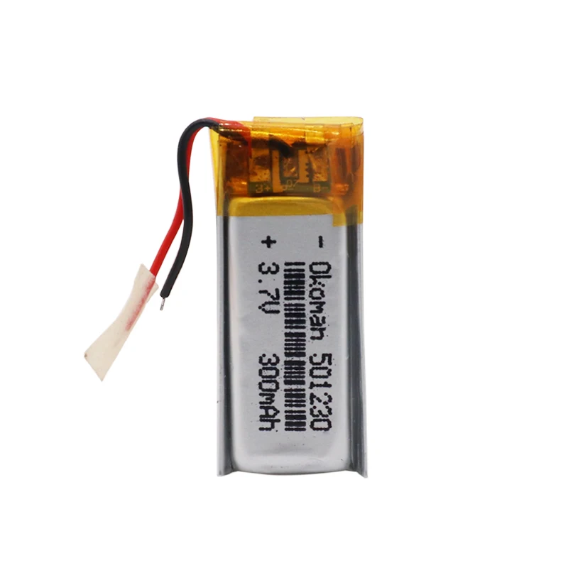 3,7 V 300mAh 501230 полимерный перезаряжаемый литий-полимерный аккумулятор для мобильных bluetooth-динамик для наушников MP3MP4