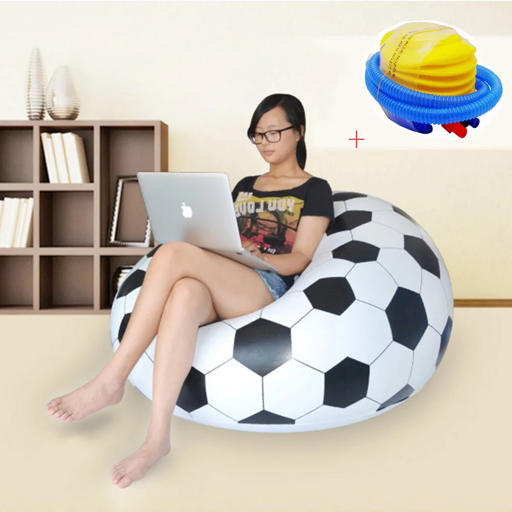 Sofá inflable portátil para exteriores, sillón de aire de moda, para fútbol, jardín, sala de estar, muebles de esquina