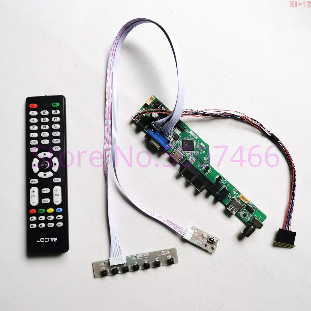 

For N156HGE-L11/L21/LA1/LB1/LG1 1920*1080 TV Display Controller Drive Card WLED LVDS 40Pin Laptop Panel VGA USB AV RF Kit