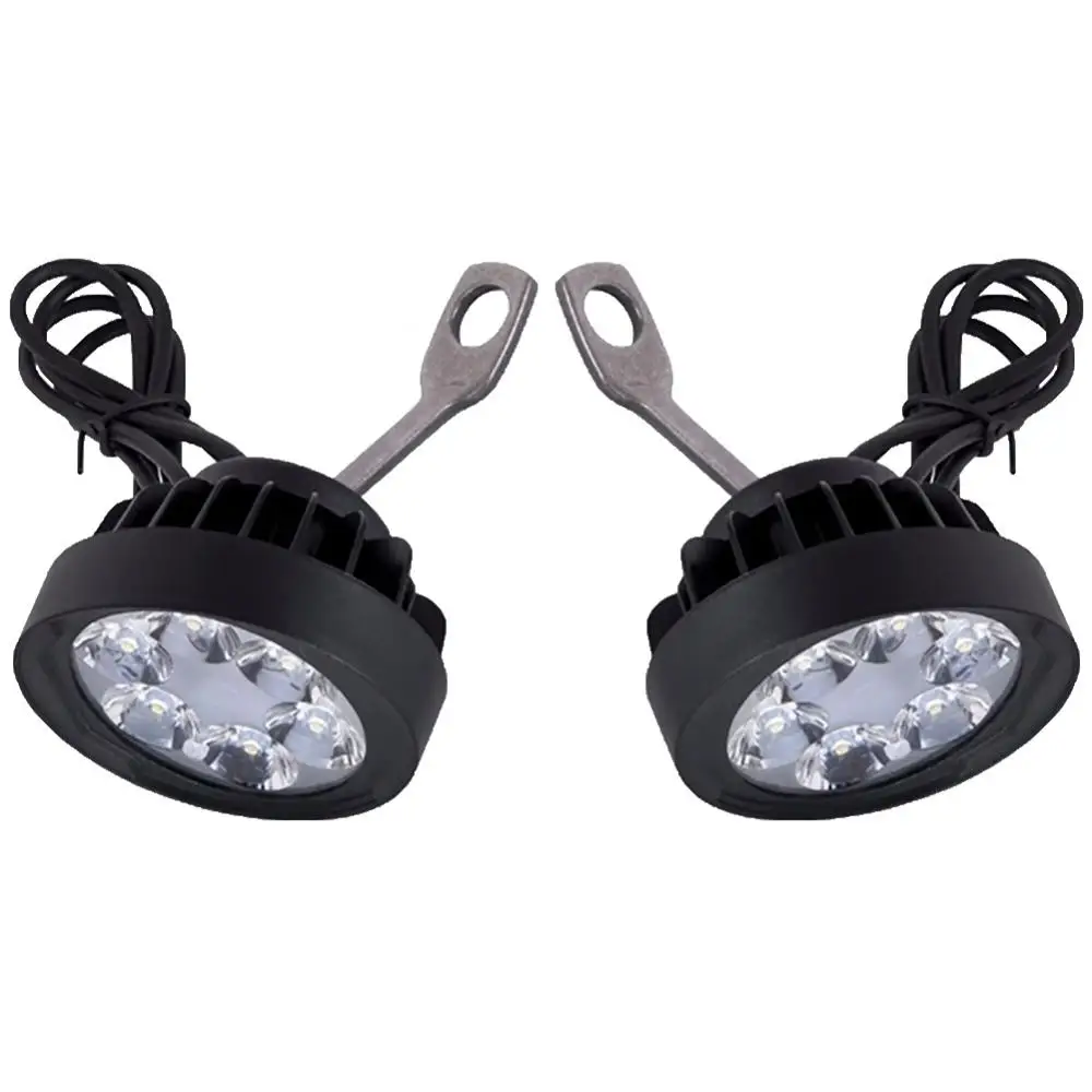 

85% Hot Sales!!! 2Pcs 6LED Motorcycle Headlight DRL Spotlights Super Bright LED Lamp Fog Light