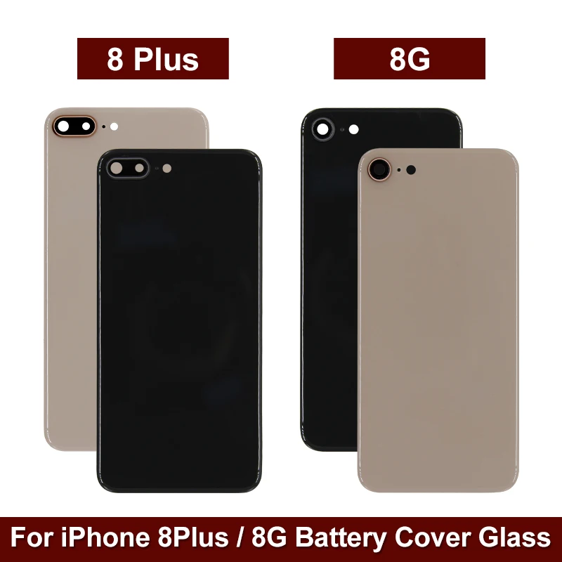 Задняя крышка батарейного отсека для IPhone 8 iPhone Plus стеклянная корпуса ремонт