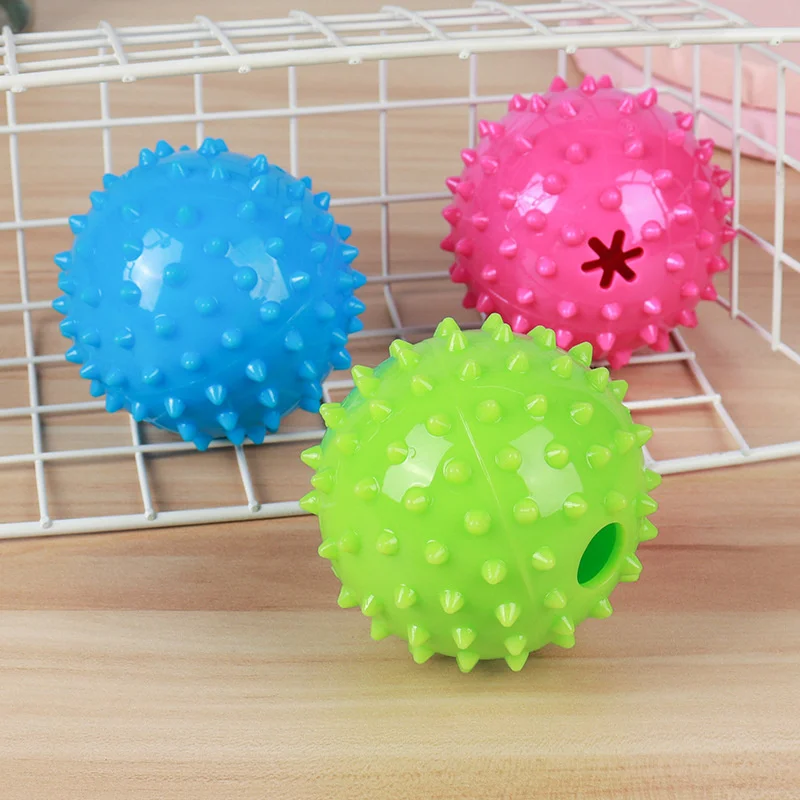 Dog Pet Toy Ball Interactive TPR Rubber Bouncing Ball Funny Dog Teething Sound Leakage Bite-resistant Toy Pet Supplies Toy