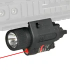 Тактический фонарик красного цвета, с переключателем, М6