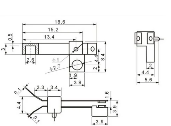 10 шт. LSA 22 9A Мгновенный Переключатель с обратным направлением 16 В постоянного