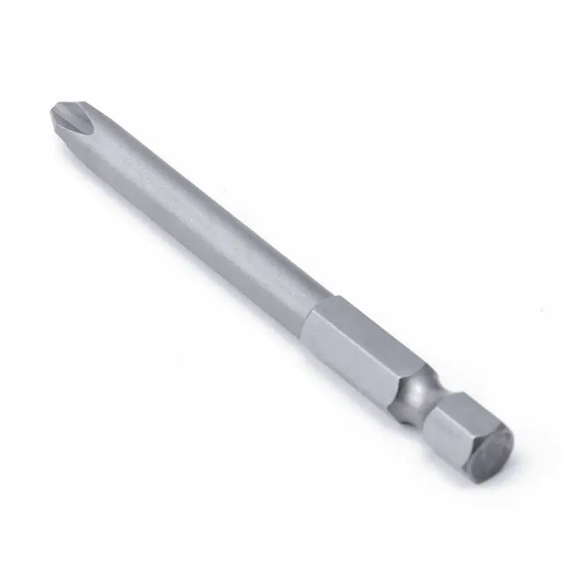 

Cross Screwdriver Bits Hex shank Alloy Steel Set Silver Attachment Parts