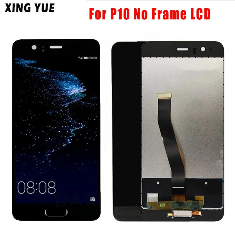 Piezas de Repuesto de digitalizador de pantalla t&aacute;ctil LCD de 5,1 pulgadas para Huawei P10, VTR-L09 LCD, L29, AL00, TL00-0