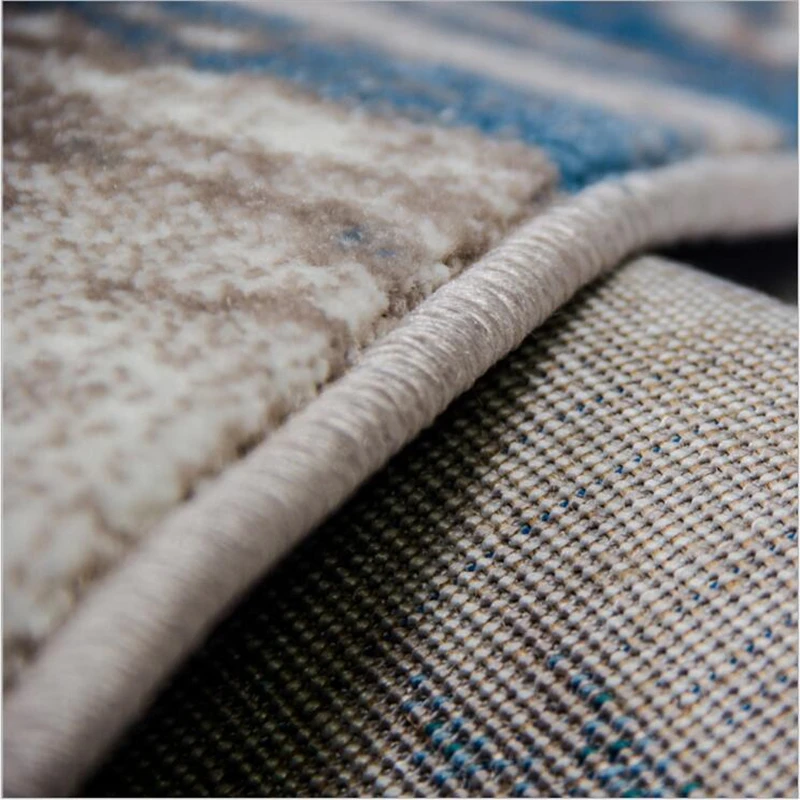 Изящные мягкие полипропиленовые ковры для гостиной коврики украшенные рыбами