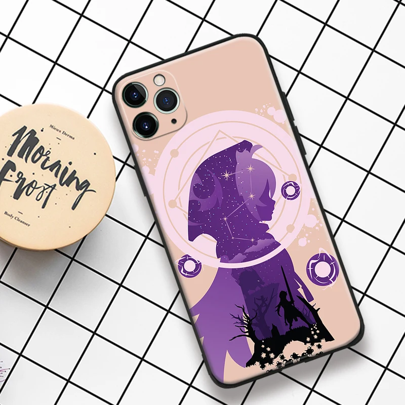 Разор Genshin Impact фан-арт для iPhone Se 6 6s 7 8 Plus X XR XS 11 12 13 Mini Pro Max стекло TPU силиконовый чехол для телефона оболочка.