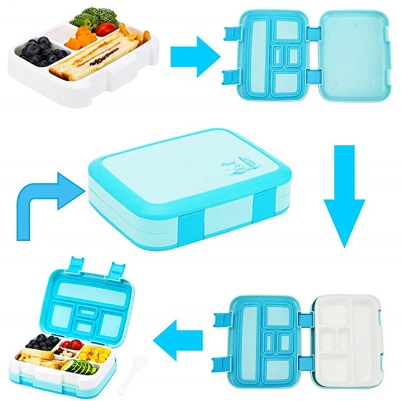 Портативный Ланч бокс MICCK для детей с отсеком новинка мультяшная коробка