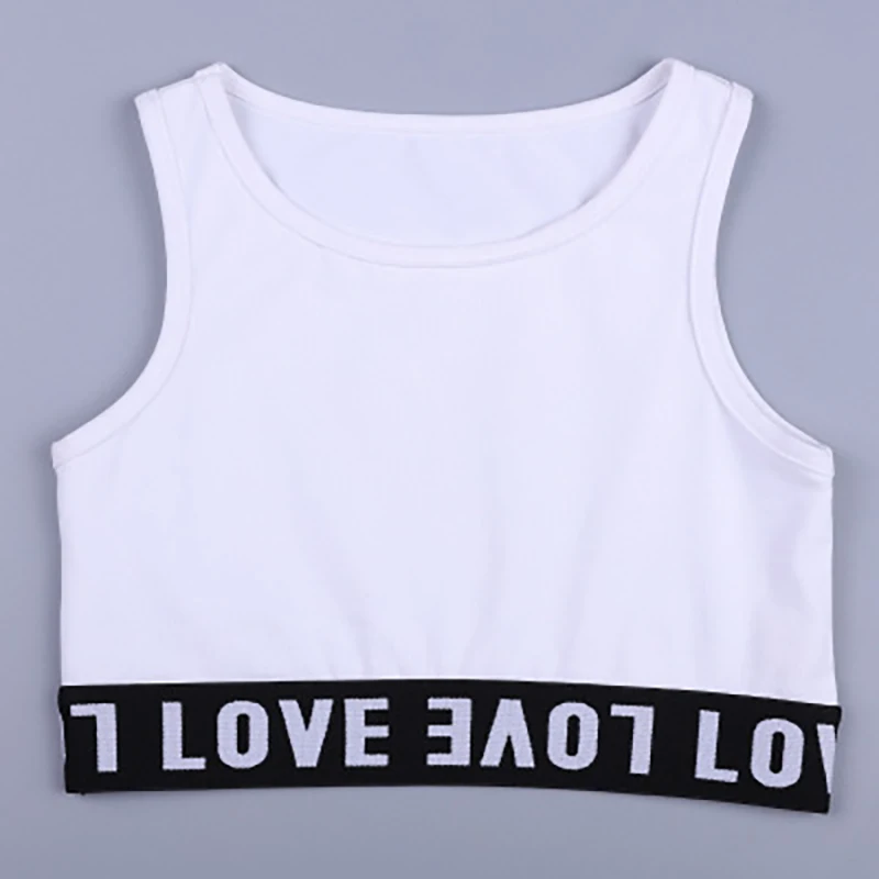 RAISEVERN Письмо плед Печать Детей Crop Толстовка Hip Hop Детские Девушки Печатного Hoodie Tops