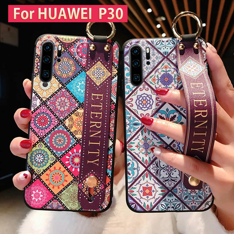 Ремешок на запястье Мягкий ТПУ чехол для телефона huawei P30 P20 Pro P10 plus mate 10 20 30 Nova 3i 5i