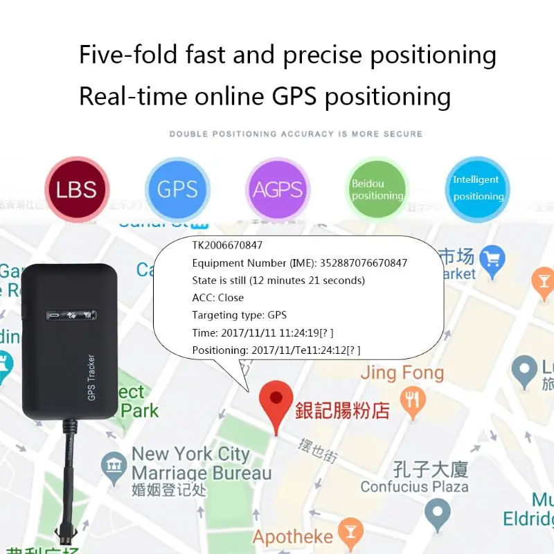 GT02A Автомобильный GPS трекер GSM GPRS SMS устройство слежения за автомобилем локатор