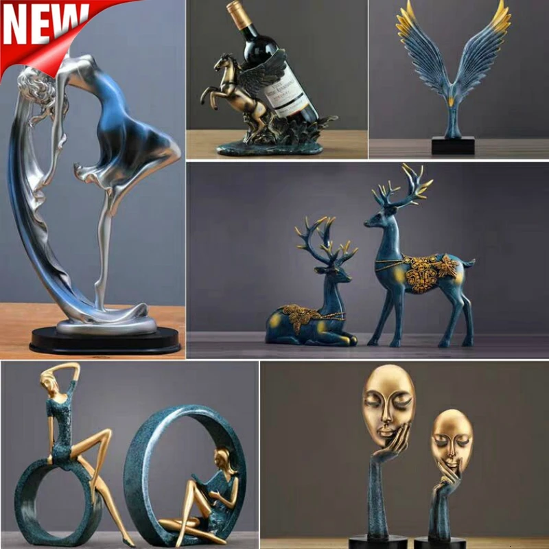 Новый Семья статуэтки прекрасные украшения для танцев дома Творческий животных