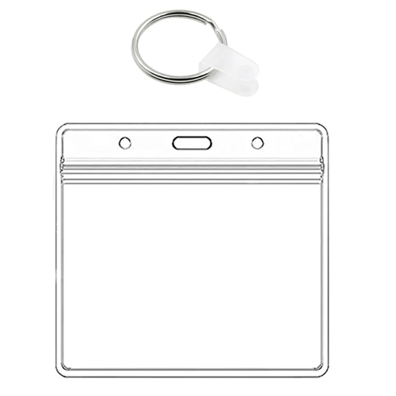 

Vaccination Card Protector 4X3Inches Immunization Record Vaccine Cards Cover Holder Clear Plastic Sleeve with Clip