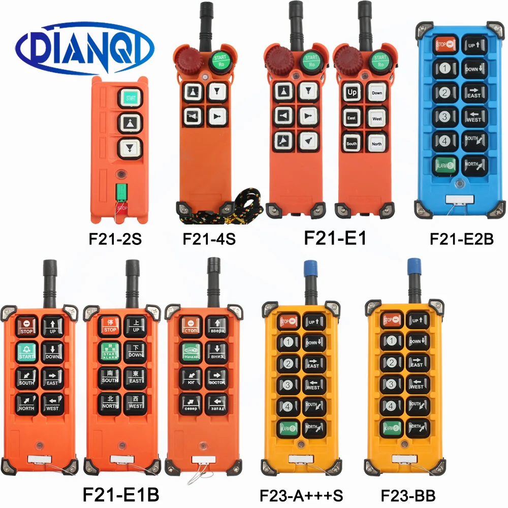 Control remoto de Radio industrial, solo 1 transmisor: F21-2S/4S/E1/E1B/E2B-8 F23-A + + S F23-BB interruptores eléctricos inalámbricos