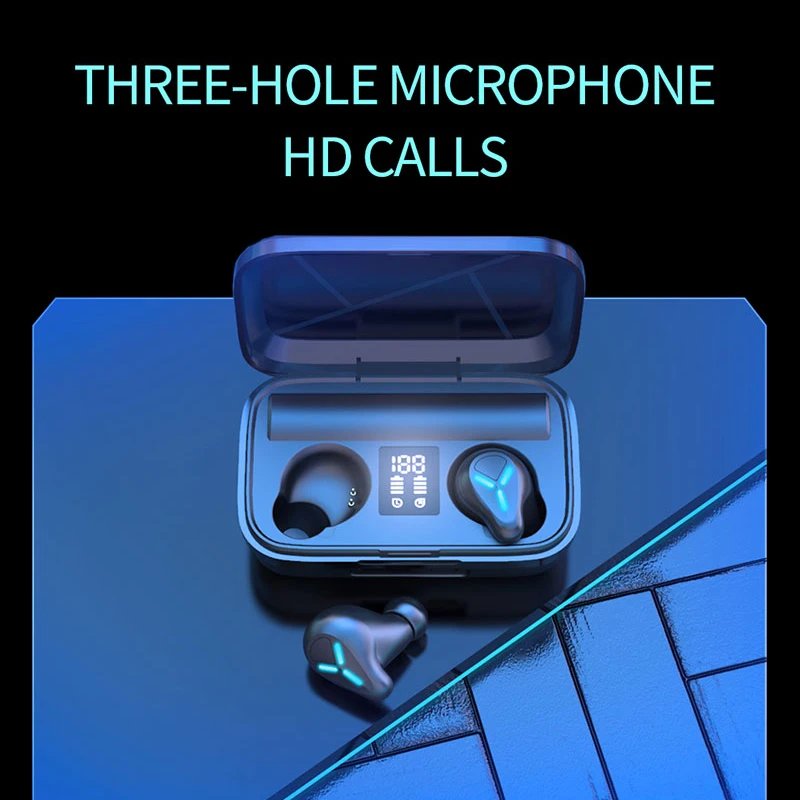 

TWS-наушники с зарядным футляром, Bluetooth 5,1, 1200 мА · ч