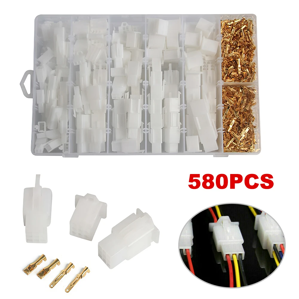 

200/380/48/580 шт. 2,8 мм автомобильные мотоциклетные клеммы, автомобильные электрические 2 3 4 6-контактные соединители для проводов, комплект клемм ...