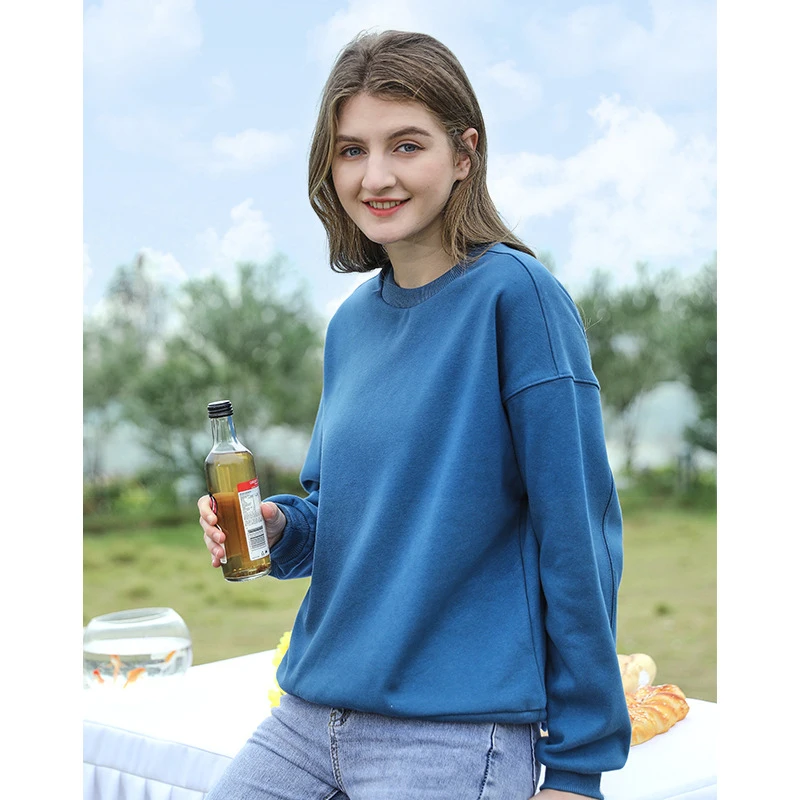 

Fannic 2020 Autumn and Winter Casual Round Neck Loose Long Sleeve Solid Color Sweater for Women