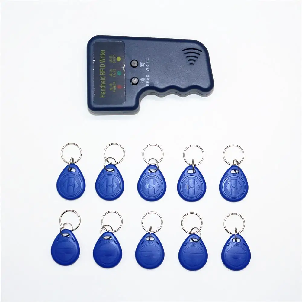 Ручной 125 кГц RFID ID карта копир писатель Дубликатор Программист считыватель код записываемый EM4305 ID брелки метки карты Ключевые карты