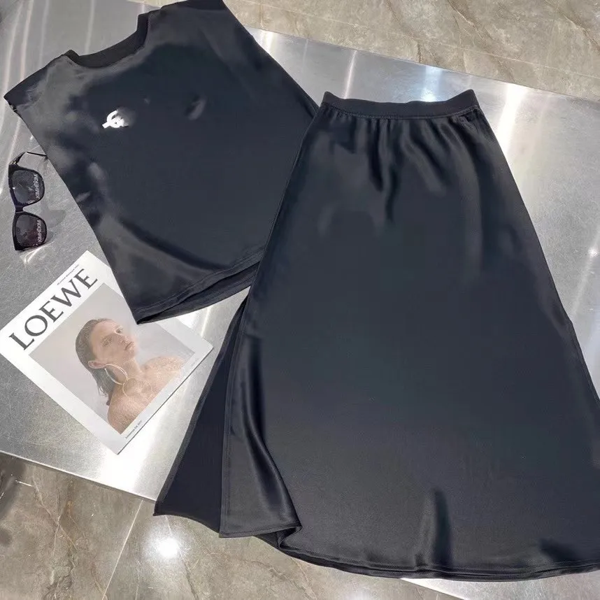 

Женский жилет без рукавов, жилет из ацетатной кислоты, удобный жилет с подолом и разрезом на подоле, лето 2021