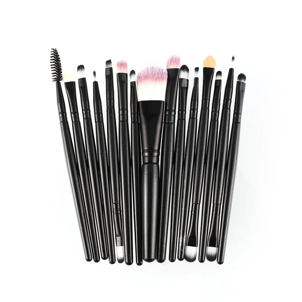 

Buyit15pcs/set Makeup Brushes Sets Kit Eyelash Lip Foundation Powder Eye Shadow Brow Eyeliner Cosmetic Make Up Brush Beauty Tool