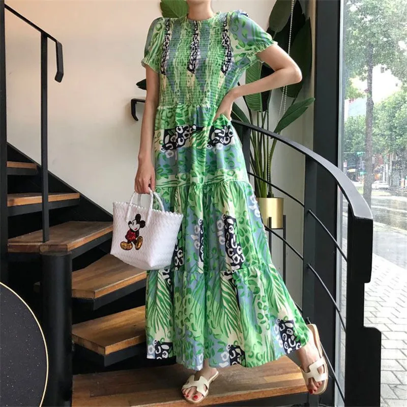 

Женское праздничное платье с принтом, весна-лето 2021