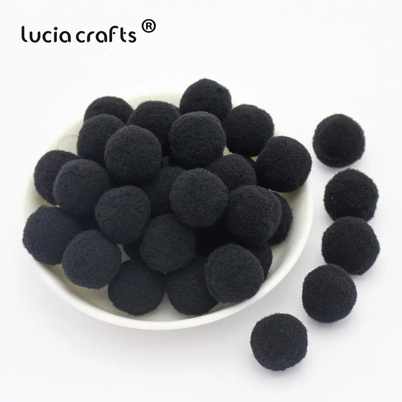 Lucia crafts 500-1000 шт./лот 8 мм смешанный Мягкий круглый образный шарик-помпон пушистый помпон для детей DIY Одежда ручной работы K0303