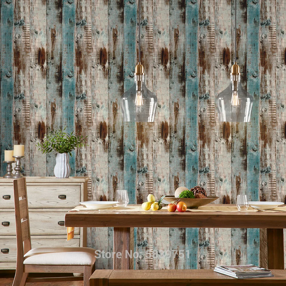 

Rustic Wood Wallpaper Peel And Stick Removable Self Adhesive Reclaimed Wood Contact Paper Vintage Wood Grain Wallpaper
