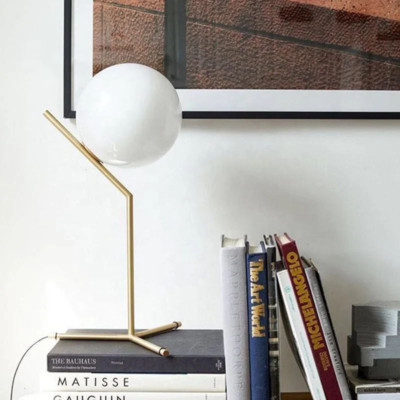 Новый дизайн креативные светильники бронзовая стеклянная кровать боковая лампа