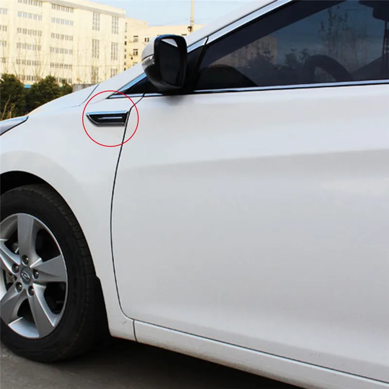 1 Pair 19x5cm 3D Vent Air Flow Engine Cover Side Stickers Fender Sticker Decal Automobile Shark Gills Car Decorated | Автомобили и