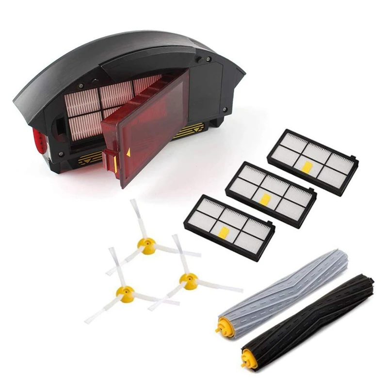 

for Roomba I7 E5 E6 500 600 700 800 900 Front Wheel/Caster Assembly Parts & Filter Dust Collection Box,2 Extractor