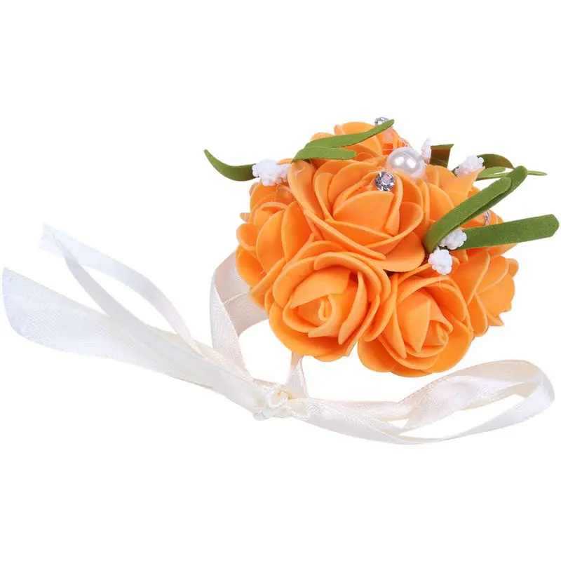 1 шт. высокое качество ручной работы Свадебный цветок на запястье невесты