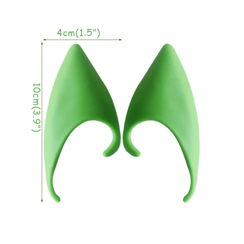 1pair elf ear 1 пара вампирские зубы зомби латекс эльф дьявольская ведьма уши косплей маска для Хэллоуина маскарадные костюмы для вечеринки праздничные вечерние реквизиты - Цвет: 1pair elf ear