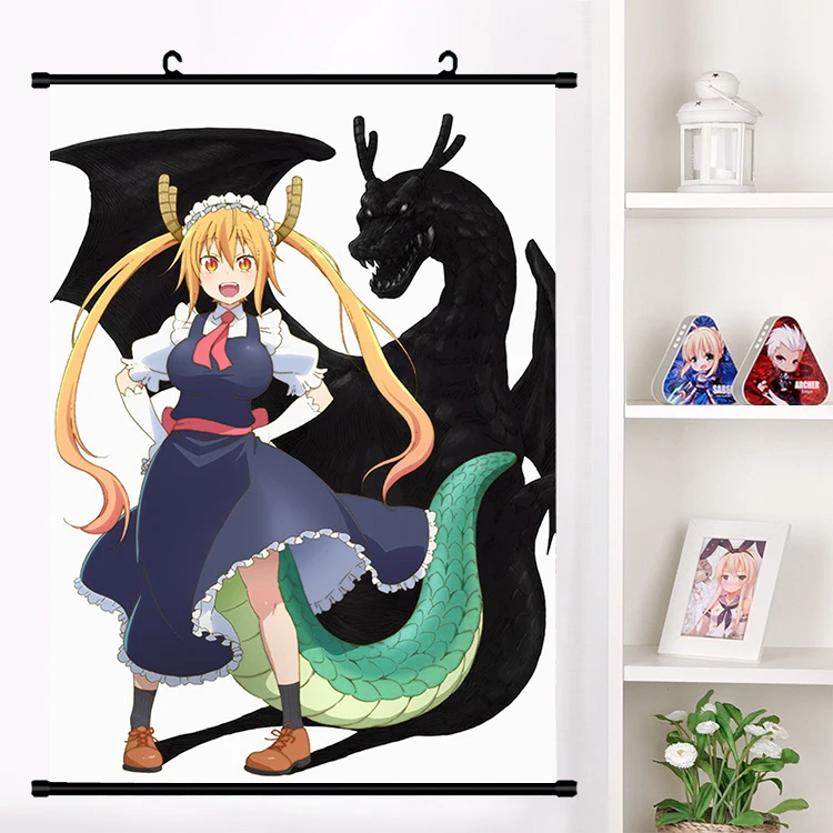 Аниме Miss Kobayashi's Dragon Maid Fafnir настенный свиток плакат Настенные подвесные плакаты