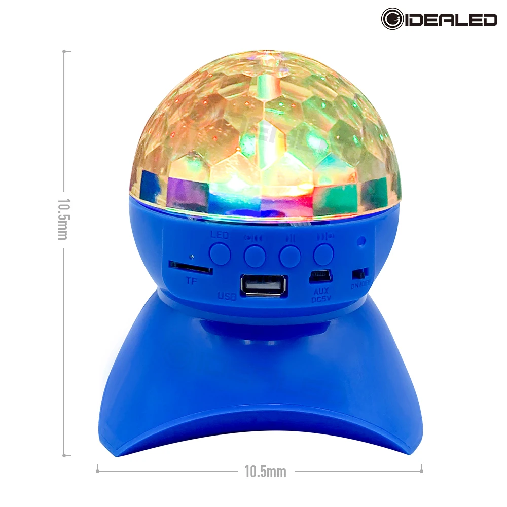Диджей светодиодный светильник Bluetoot Динамик Беспроводной Хрустальный шар Диско